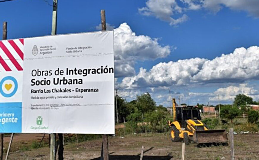 El FISU financiaba obras de urbanización de barrios…