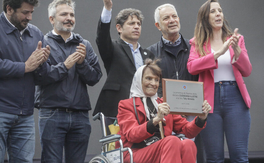 Taty Almeida y su reclamo de unidad para enfrentar al Gobierno: “No hay que confundir el enemigo” | Fue declarada Ciudadana Ilustre de la Provincia de Buenos Aires