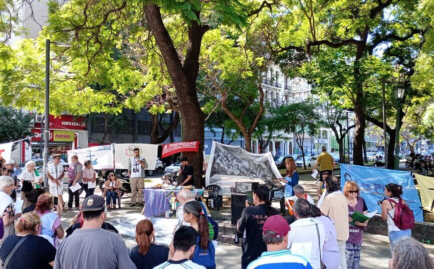 Mesa Ecuménica: “Más ajuste y menos derechos a fuerza de represión” | Nueva protesta frente al exMinisterio de Desarrollo Social