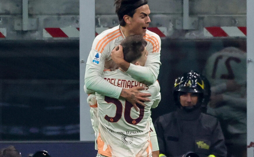 Dybala convirtió un golazo para el empate de la Roma ante Milan | El cordobés finalizó una gran jugada colectiva