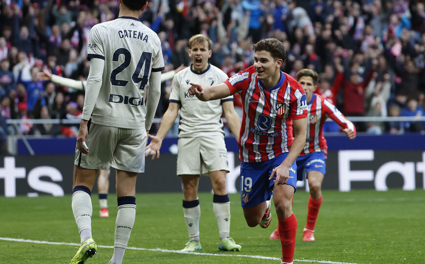 Con gol de Julián, el Atlético de Madrid es puntero en España | Gran partido de De Paul