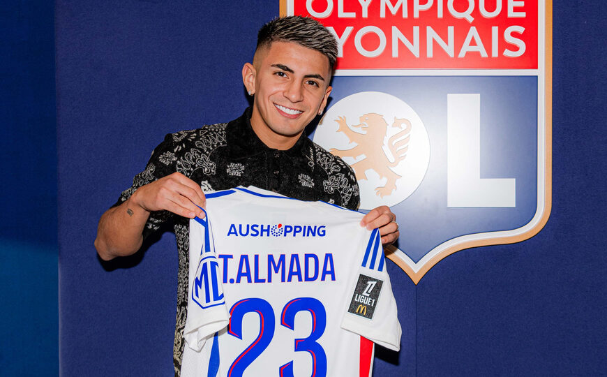 Presentaron a Thiago Almada en Olympique Lyon