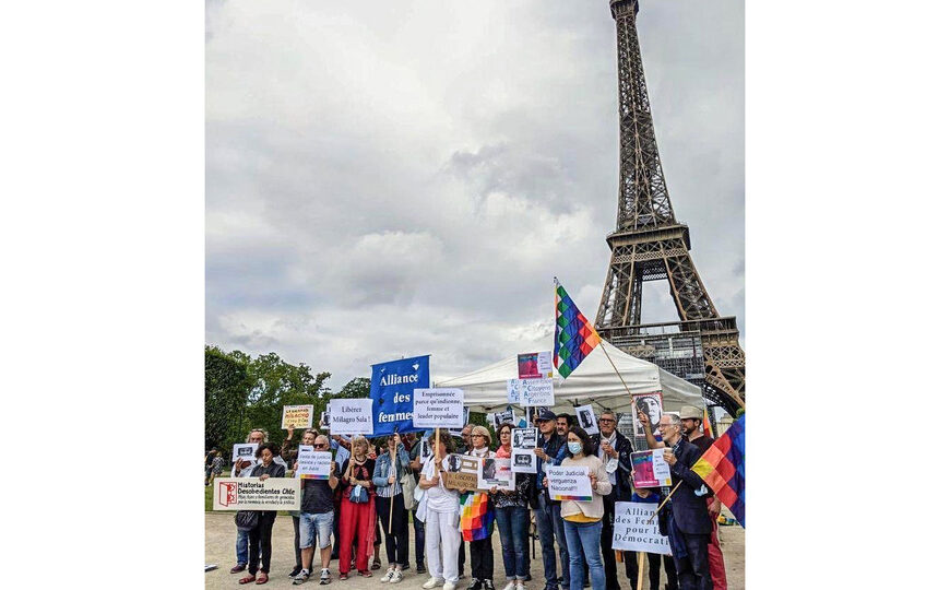 París y Buenos Aires, unidas en el reclamo por Milagro Sala | Movilización contra de la prisión política de la líder social