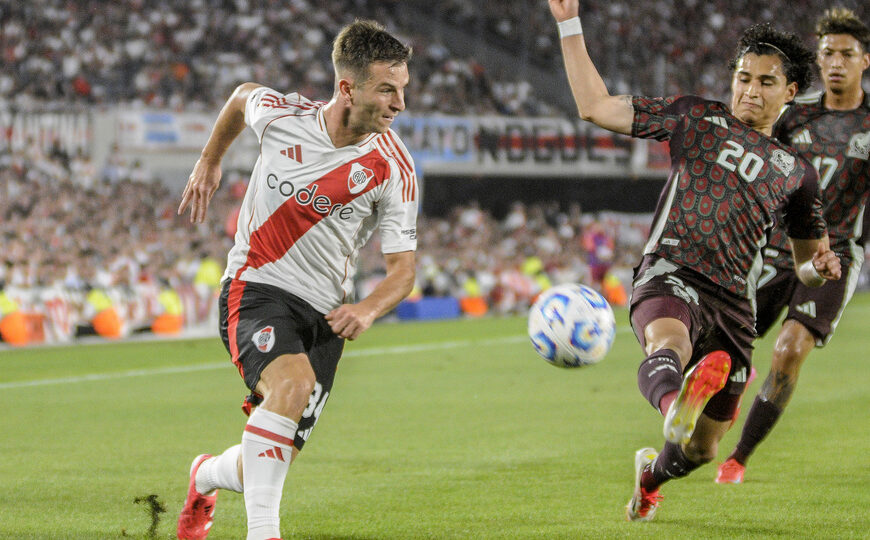 River fue más que la anodina selección de México | Fue 2-0 en un…