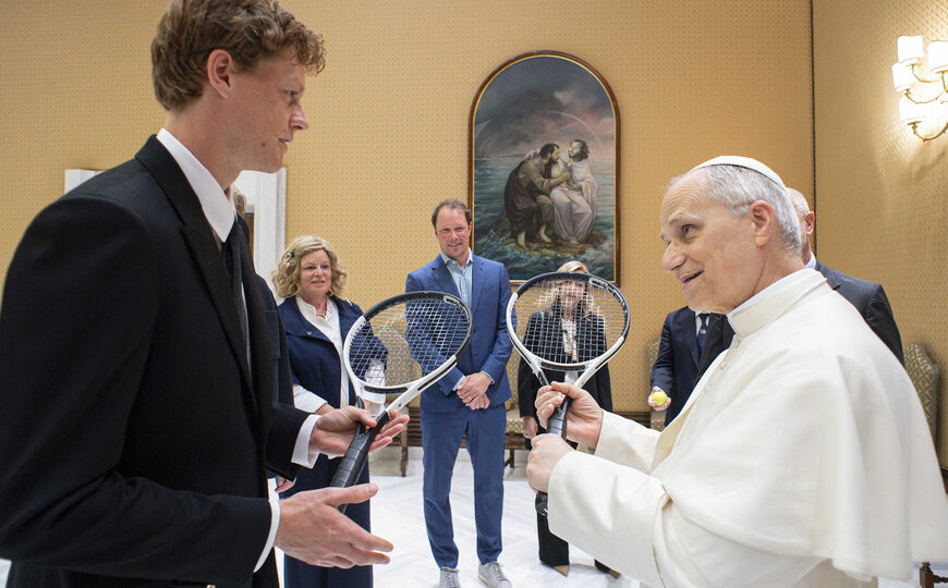 Sinner visitó al Papa León XIV en el Vaticano | El número uno del mundo tiene jornada libre en el Masters 1000 de Roma