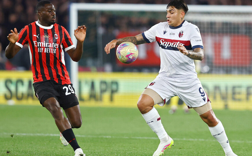 Con Santiago Castro de titular, el Bologna hizo historia en Italia | Venció al Milan y es campeón tras más de 50 años de sequía