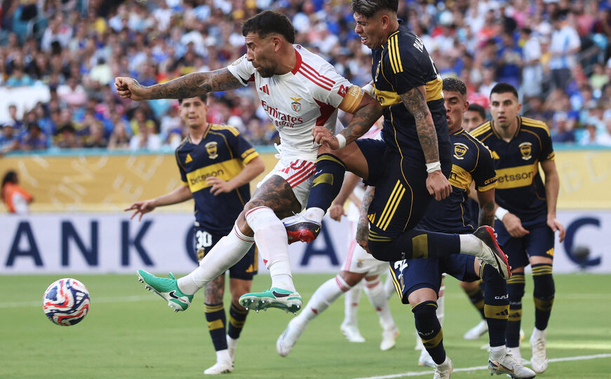 Boca no pudo sostener la ventaja y empató con Benfica | El equipo de Russo había sacado dos goles de diferencia