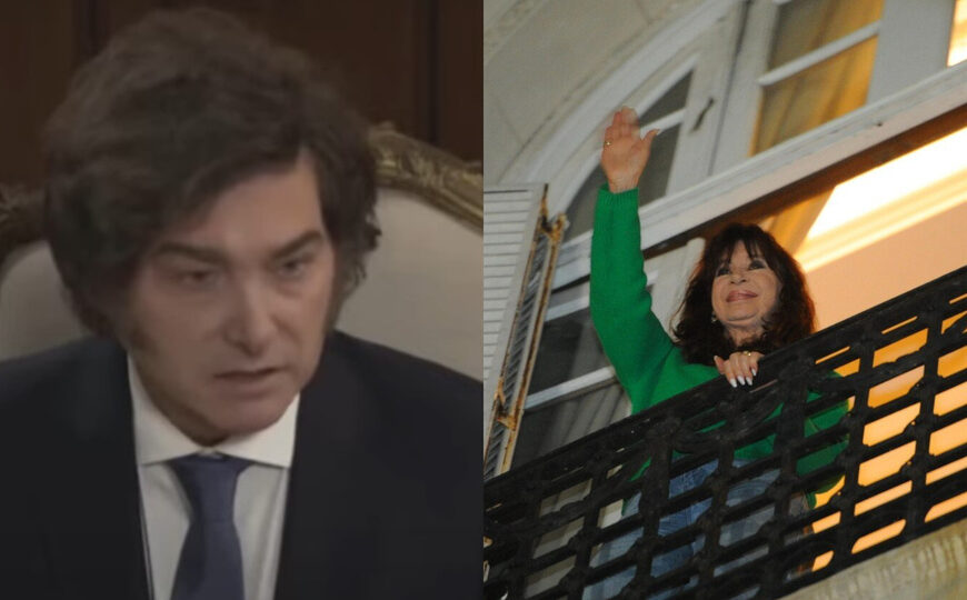 Milei quiere presa a Cristina Kirchner a toda costa: "El indulto es un disparate"
