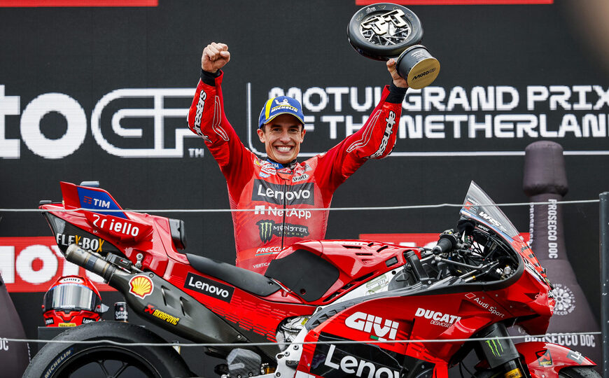 MotoGP: Marc Márquez ganó el GP de Países Bajos | El piloto de Ducati ya acaricia su séptimo título en la máxima de las motos