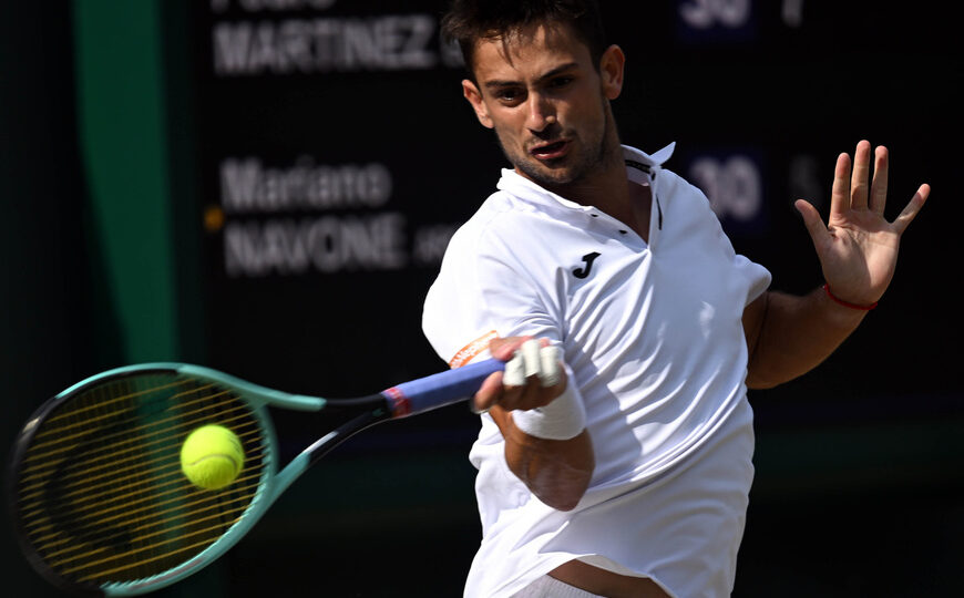 Navone perdió en Wimbledon y no quedan argentinos en el cuadro masculino | El español Pedro Martínez lo superó en la segunda ronda
