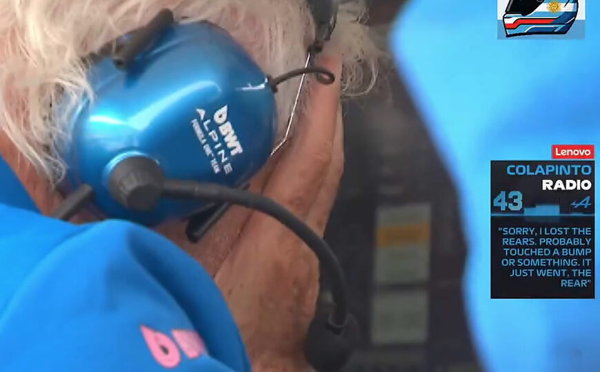 La reacción de Briatore tras el choque y un mensaje fulminante para Colapinto | “Sabe que cometió un error”